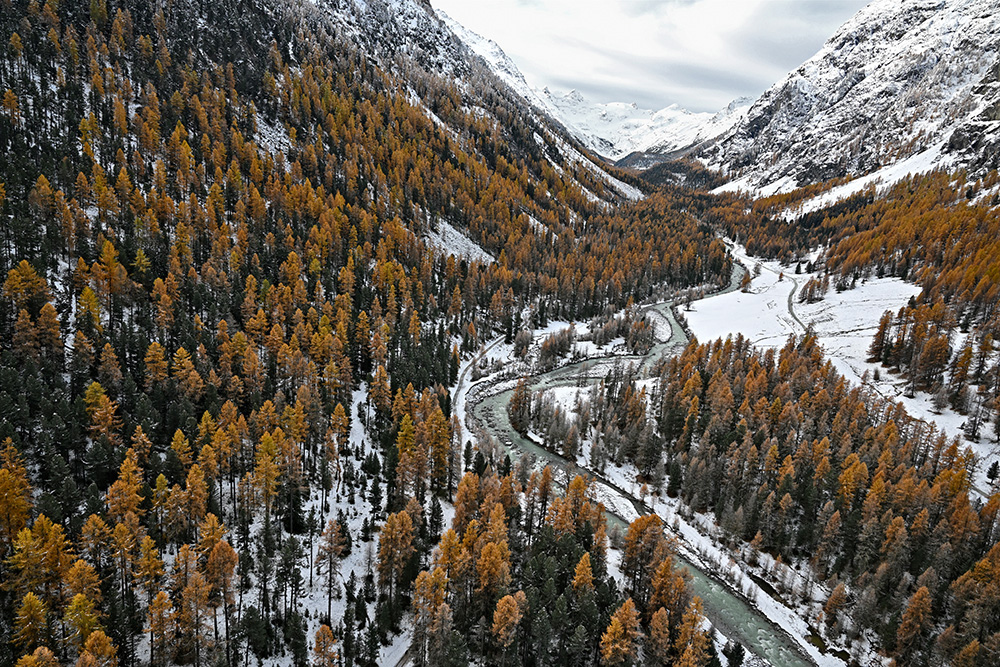 007-engadin-pontresina-val-roseg-herbst-winter-schnee-luftbild-marcorubin-engiadina365-photoworks